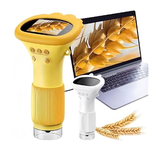 Image of 1000X Portable Digital Microscope, 2MP Camera 2.0 inch Screen 8 LED Lights, Stores 400 Photos Handheld Microscope