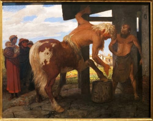 Peinture d'Arnold Böcklin poster graffiti pour habiller un mur vide avec du caractere