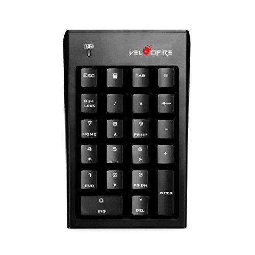 Velocifire Nk01 Wireless Mechanical Number Pad, External Numeric Keypad For Tkl Keyboards (Blue Switches) #TOP2