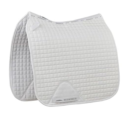Weatherbeeta Prime Dressage Saddle Pad, White, Full