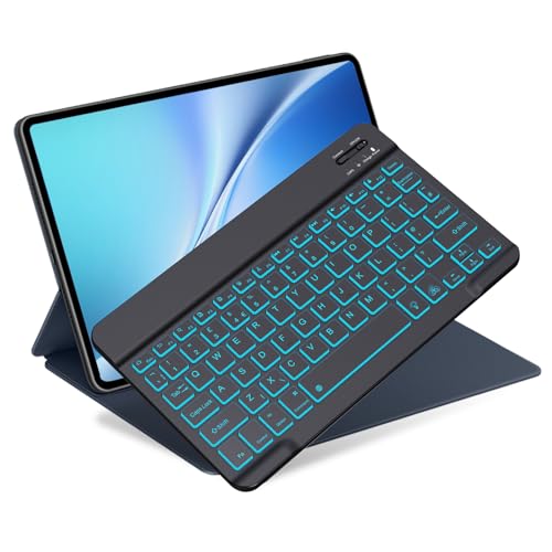 NOOX Wireless Backlit Bluetooth Keyboard for Tablets | Compatible with 2012-2026/2025 iPad Pro 13/12/11 (M2/M3/M4/M5/M6) iPad Air 10 (A16/M2) iPad Mini iPhone | Universal Portable Travel Keyboard