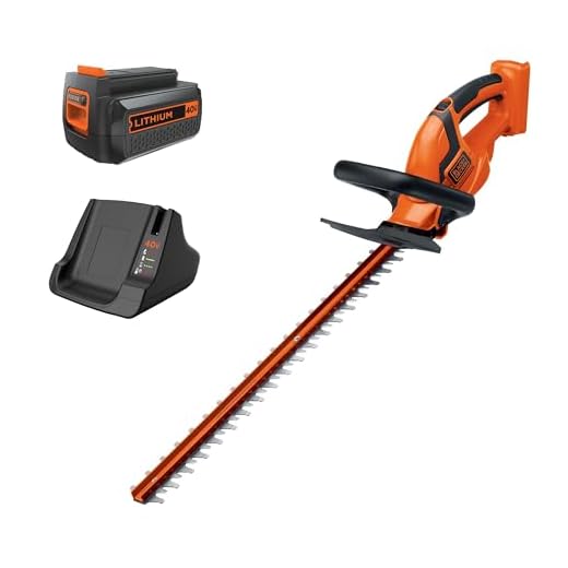 BLACK+DECKER 40V MAX Cordless Hedge Trimmer, 24-Inch (LHT2436)