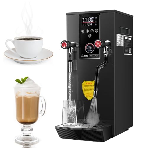 Espumador y vaporizador de Leche eléctrico con Pantalla LED para cafeterías, Tiendas de café, té y postres.