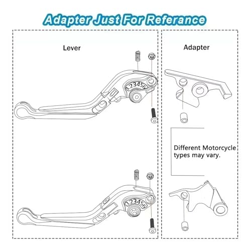 Levier de frein moto en alu CNC pour K1600 GTL 2011-2016