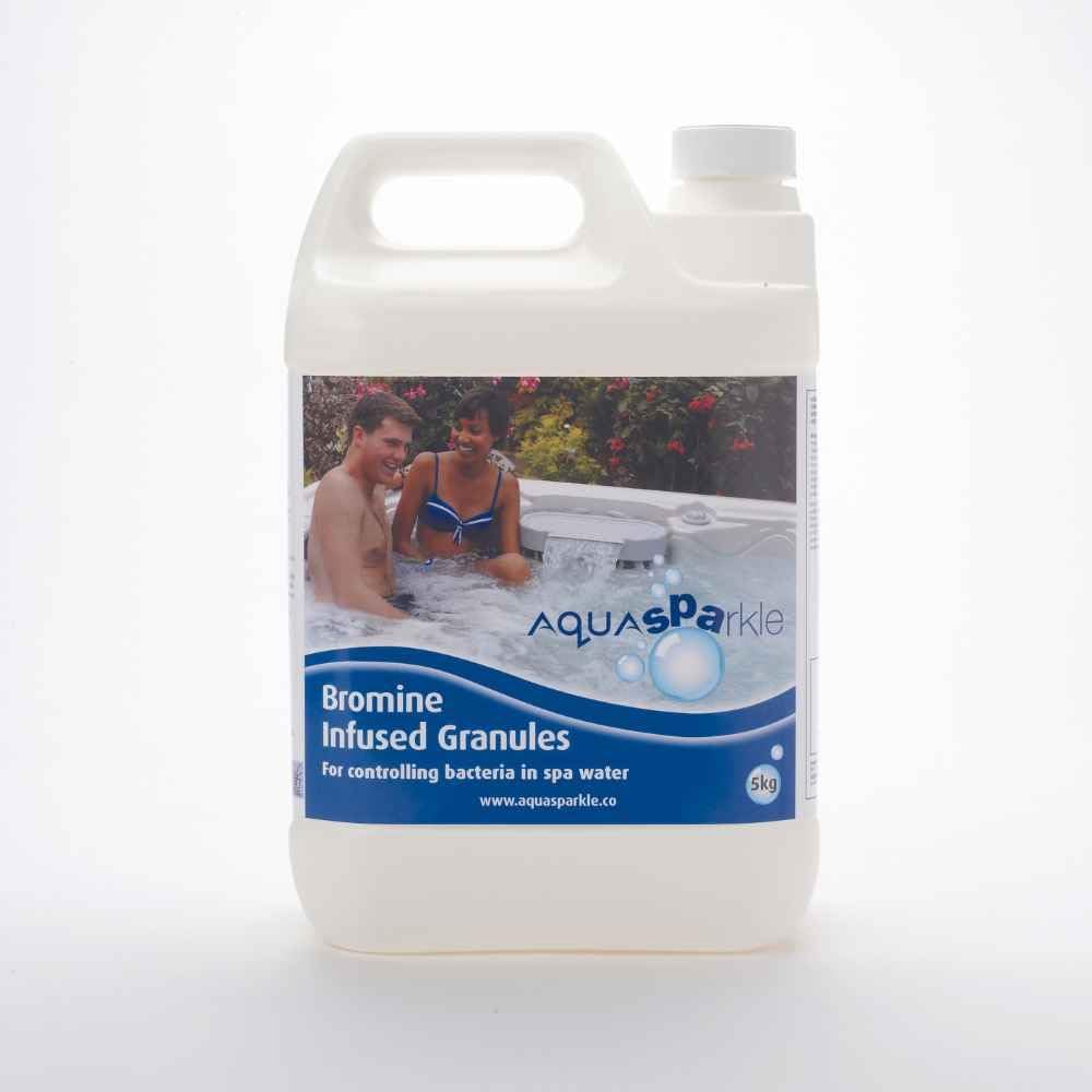5Kg Bromine Infused Granules Aquasparkle Hot Tub Pool Spa