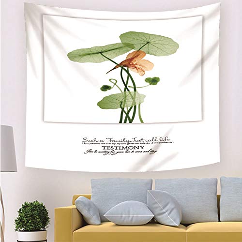 Daesar Wandteppich Psychedelic, Tapisserie Wandteppich 200x200CM Wandbehang Fantasy Blume mit Buchstaben Muster Wall Hanging Hippie Tapestry