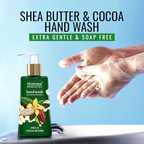Image of Morpheme Remedies Hand Wash Shea & Cocoa Butter, Anti Bacterial - Soap Free Hand Wash, 250 ml (MORPH810)