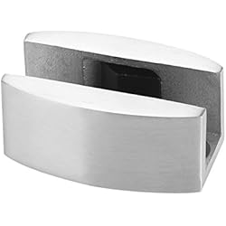 Protector Pared Tope Para Puerta Acero Inoxidable Para El Suelo Guía Inferior Repuesto Para Puertas Correderas Cristal Sin Marco Resistente Para Hogar Oficina Puerta Acabado Cepillado