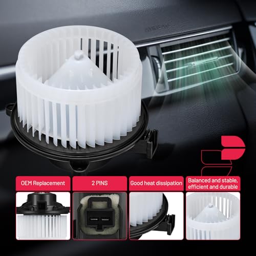 Image of BDFHYK AC Heater Blower Motor Fan 700269 Compatible with 2010-2016 Buick LaCrosse 2011-2017 Buick Regal 2011-2015 Chevy Cruze 2013-2015 Chevy Malibu,HVAC Blower Motor Assembly Replacement for 13369460