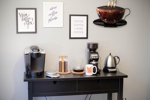 Steviieden 24 FL OZ Airtight Glass Jar with Bamboo Spoons Lids Overnight Oats Container Decorative Coffee Bar Food Storage Jar Cereal Nuts Salts Coffee Tea Flour Sugar Container Spice Jar