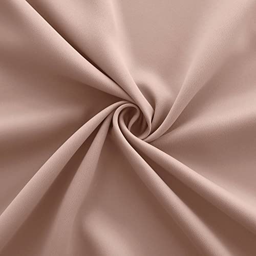 Image of Pink Curtains 54 Inch Length for Girls Room Decor 2 Panels Grommet Window Blackout Drapes Insulated Thermal Light Blocking Room Darkening Curtains for Bedroom Girls Kids Nursery Pale Blush Pink
