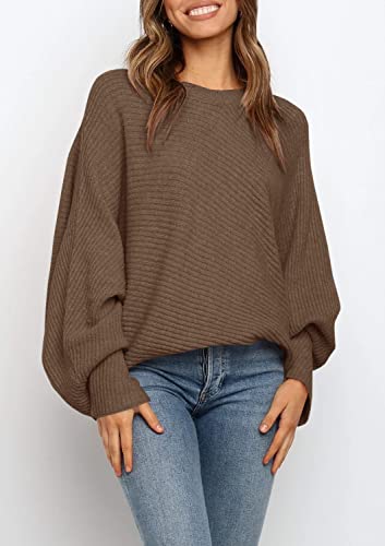 Image of Mafulus Womens Oversized Sweater Fall Winter Slouchy Pullover Jumper Tops