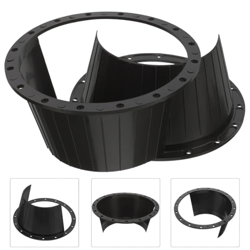 Mikikit Cubierta para Altavoces de Coche 65 Pulgadas Juego de 4 Protectores Negros Anillos de Montaje y Junta para Altavoces Automotrices Accesorios para Sistemas de Audio de Vehículo - imagen 5