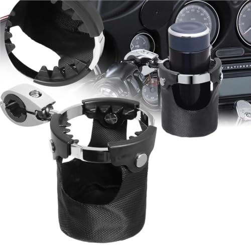 Support de guidon universel moto et porte-bouteille robuste multi-ajustable - 2