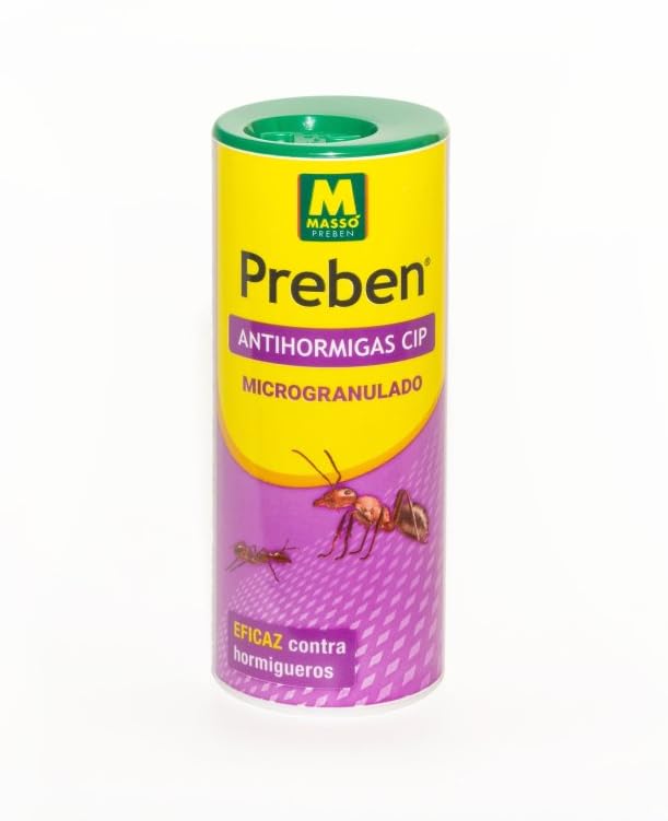 Genérico Antihormigas CIP 250g microgranulado - Masso. Elimina Hormigas e Insectos. Contiene cipermetrina, accion Duradera. Efecto inmediato.