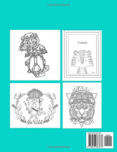 Tiger Coloring Book: Coloring Toy Gifts for Kids or Adults | Cute Easy and Relaxing Realistic Animal Large Print Birthday Gifts image 2