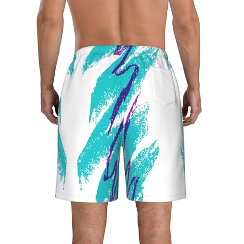 90'S Cup Design Print Men's Shorts Casual Lightweight Yoga Shorts Elastic Waist Drawstring Summer Beach Shorts2