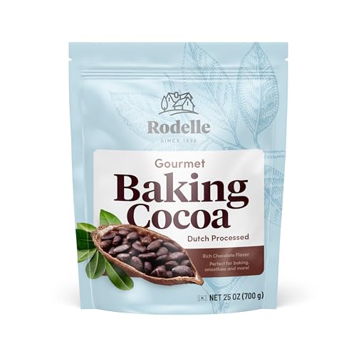 RODELLE Gourmet Baking Cocoa Powder, Dutch Processed,25oz