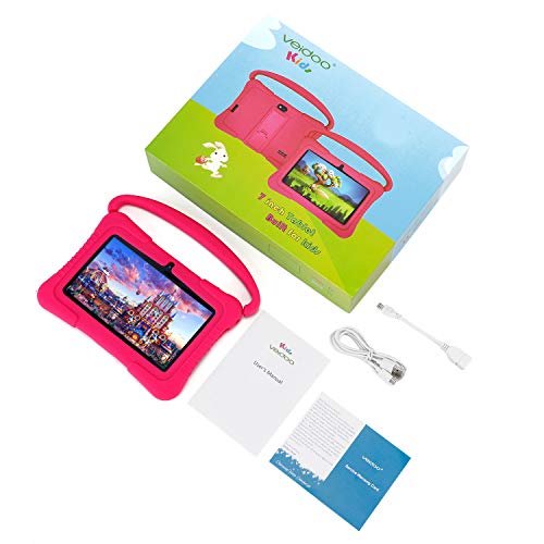 Veidoo Kids Tablet, 7 inch Android Tablet PC, 1GB RAM 16GB ROM, Safety Eye Protection Screen, WiFi, Bluetooth, Dual… - Image 7
