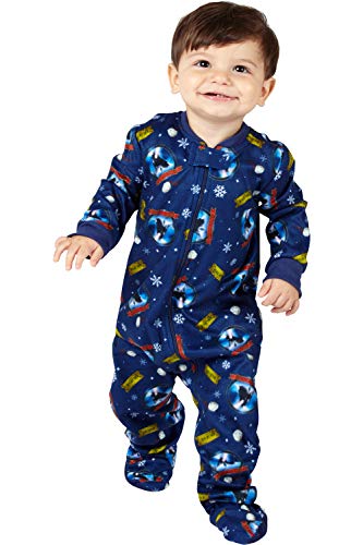 Polar Express Kids Believe One Piece Pajama Sleeper Blue 9M