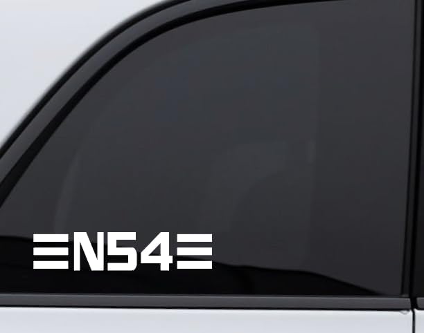 N54 ENGINE Sticker Racing Tuning Diesel Drift Performance Decal Sticker - 7 x 1,5 - Fits for BMW 2002 E28 E30 E34 E36 E39 E46 E60 E82 E90 F30 M3 M5
