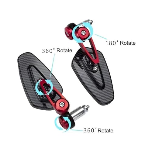 Rétroviseur moto universel style carbone et finitions de précision