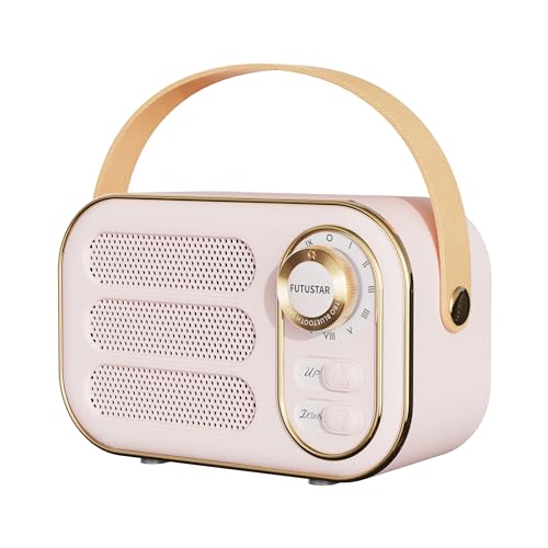 Amazon.co.jp: 可愛い レトロ Bluetoothスピーカー 小型 ピンク