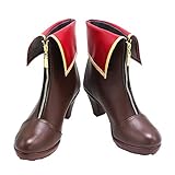 [Kossyo] コスプレ靴 宝鐘マリン ほうしょうまりん コスプレ 靴 下駄 シューズ 長靴 コスチューム (22.5CM)