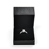 Oirlv Black Leather Ring Box Wedding/Propose Jewelry Gift Box
