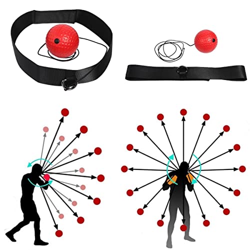Bola De Boxe Treinamento Para Reflexo Com Faixa De Cabeça