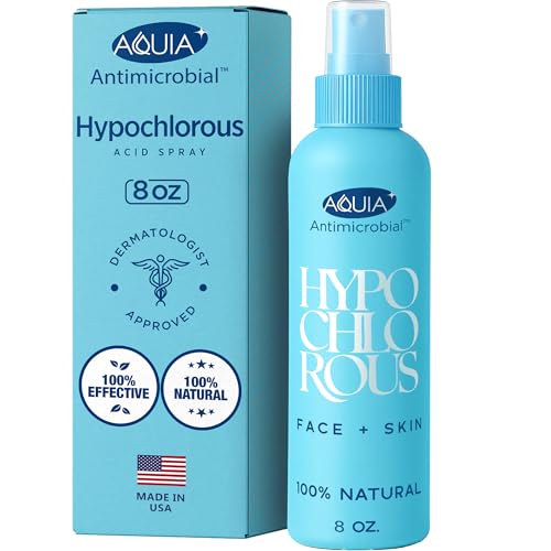 Hypochlorous Acid Spray for Face and Skin; Facial Cleanser | 8oz Face Mist Hypochlorous Acid Spray for Skin, Acne, Rash, Eczema, Wound | Antimicrobial Facial Cleanser Acne Sprays; Smart Skincare