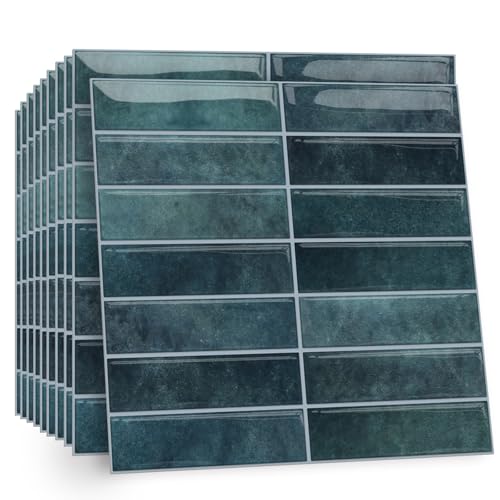 TOARTI 10 Stück Blau Grün Fliesenaufkleber Metro Fliesen Selbstklebend fliesenaufkleber Küchenrückwand Fliesen Klebefliesen Fliesenfolie Selbstklebende Küche Bad 30 x 30cm TOARTI 10 Stück Blau Grün Fliesenaufkleber Metro Fliesen Selbstklebend fliesenaufkleber Küchenrückwand Fliesen Klebefliesen Fliesenfolie Selbstklebende Küche Bad 30 x 30cm