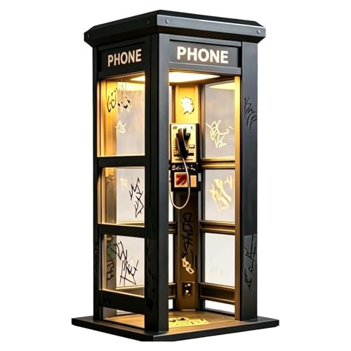 Veilleuse LED vintage cabine londonienne cadeau idéal pour déco de bureau
