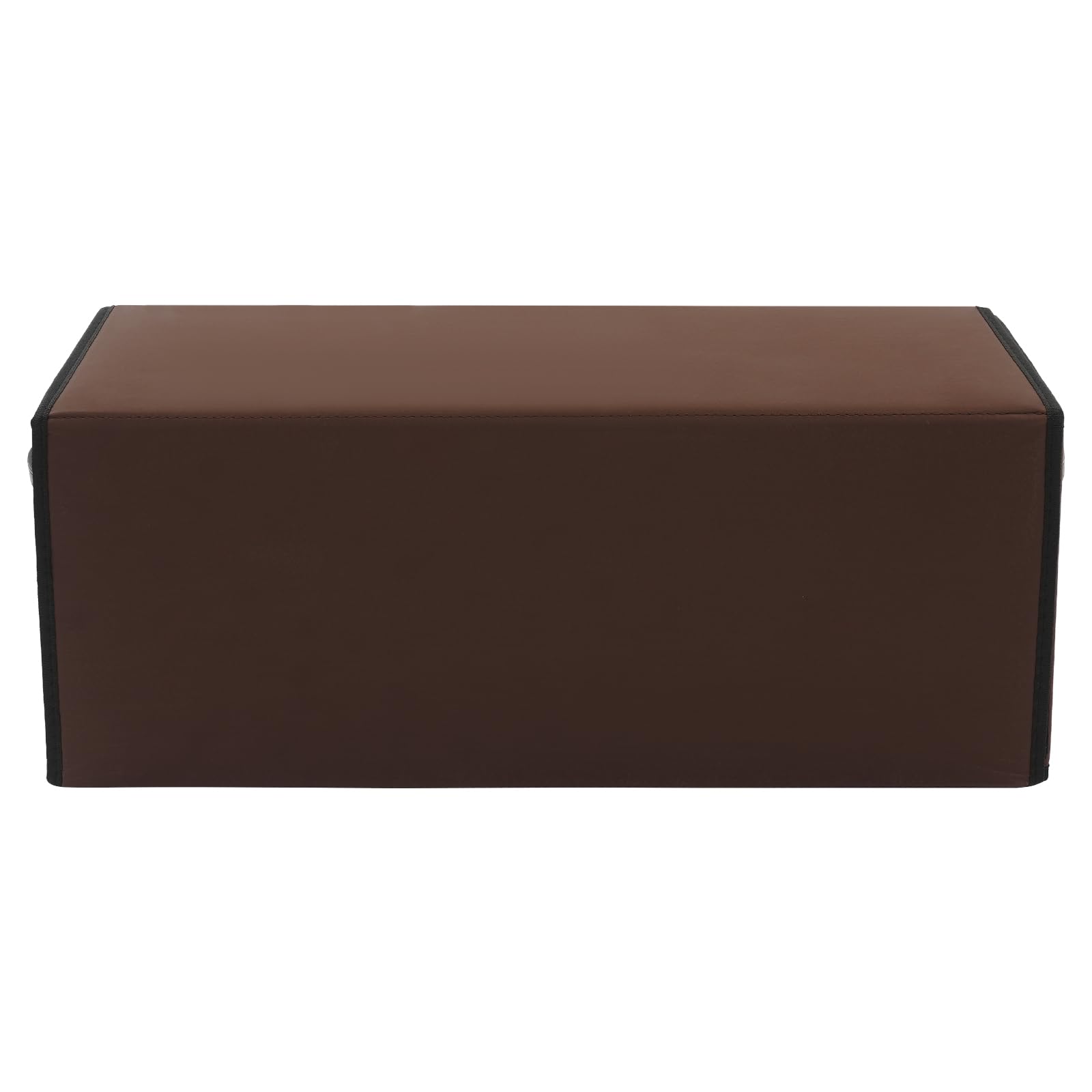 Organizador de maletero de 56 L con tapa, impermeable y resistente al desgaste, para SUV, para viajes, compras (marrón)