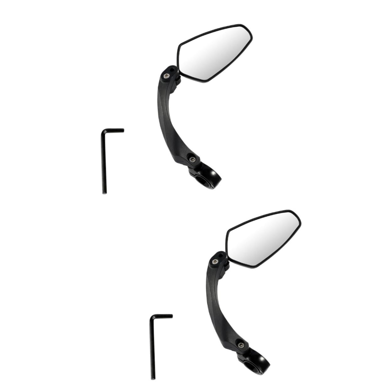 HANABASS 2pezzi Specchietto Retrovisore Per Design Girevole Facile Installazione Mountain Bike e Monopattini Elettrici