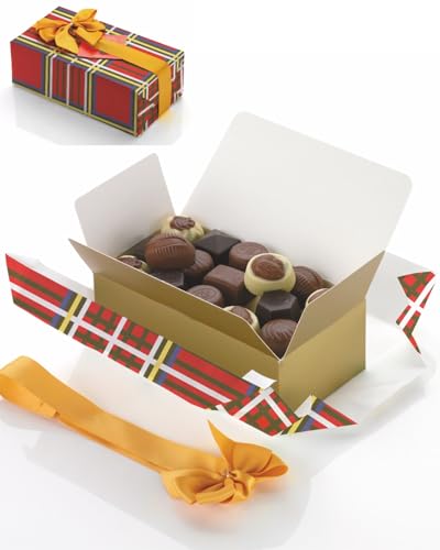 Ballotin Belgische Luxuspralinen 250 g, hübsch als Geschenk mit goldfarbener Schleife verpackt. Ohne Konservierungsstoffe. Absolute Spitzenqualität.