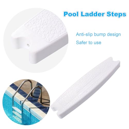 Escalera para piscina elevada de acero inoxidable 4 pasos miniatura 5