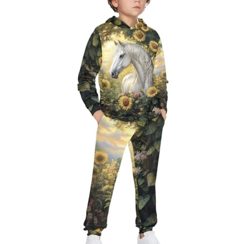 Pullover Hoodies and Sweatpants Kids 5-12T Boys Sweatshirts and Sweatpants Tracksuit