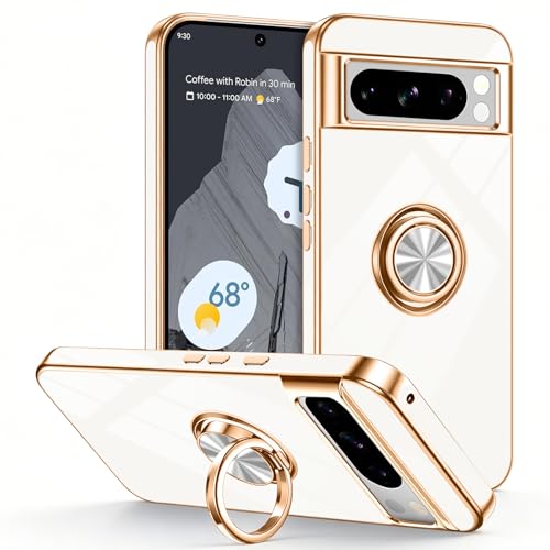 Coque Pixel 8 Pro fine blanche ideale pour la navigation en voiture