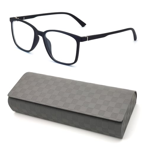 Autojouls 1-Pack Nearsighted Short-Sighted Lightweight Glasses not reading glasses Black -1.0 x