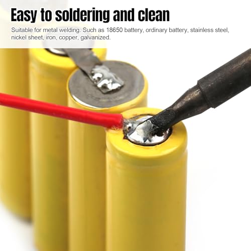 BEEYUIHF Stainless Steel Flux Paste for Soldering, 30 mL Multifunctional Metal Soldering Paste Flux, for Battery, Nickel, Copper, Iron Soldering #4910