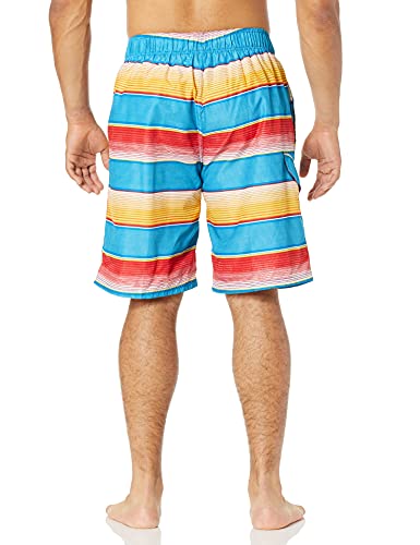 Image of Kanu Surf Men's Big Viper Extended Size Stripe Swim Trunk