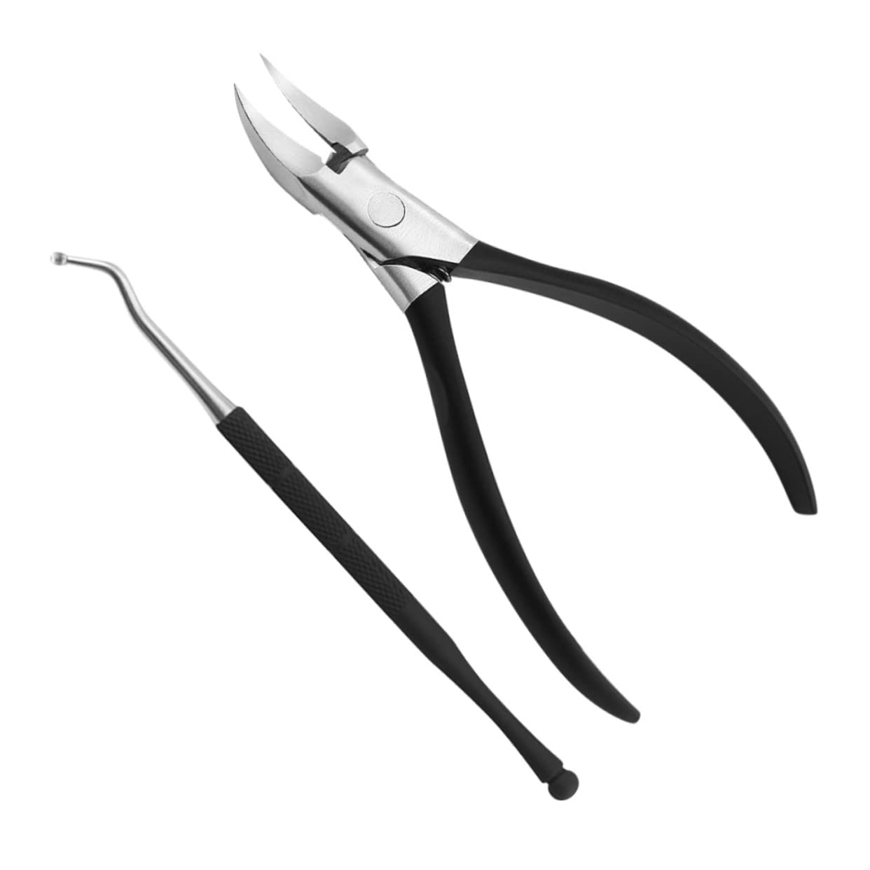 minkissy 2sätze Stainless Steel Nagelknipser Set Teiliges Maniküre-set Für Fingernägel Und Fußnägel Tragbar Ergonomisches Design Langlebig Scharf Für Zuhause Und Unterwegs Schwarz