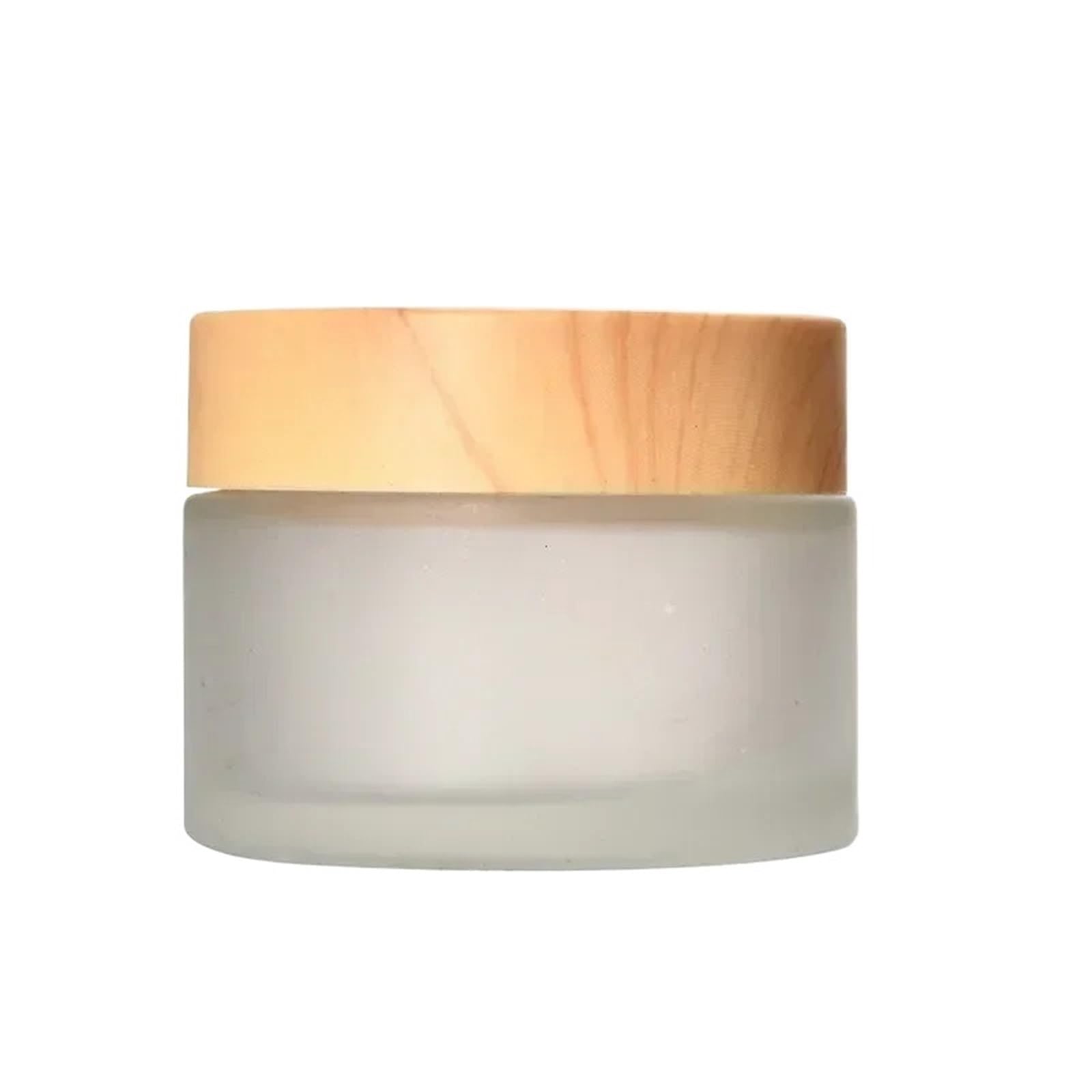 Face cream dispensing jar Refillable Glass Bottle Storage Sealed Dispenser Facial Mask Cosmetic Jar Container Travel(50g)