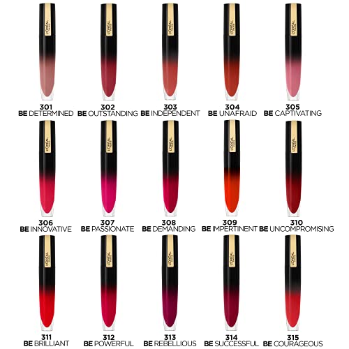 L'Oréal Paris - Encre à Lèvres Laquée - Brilliant Signature - Teinte: 303 Be Independant - 6,4 ml