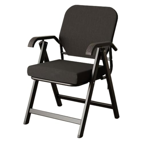 Chaise de bureau ergonomique pliable compacte petit espace fauteuil avec dossier - 2