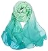 Pokeedioty Womenâ€™s Scarf Lightweight Elegant Floral Pattern Scarf Fashion Scarves Sheer Scarfs Shawls (J-Green)