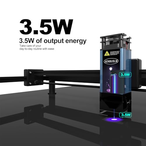 AENBUSLM T1 Laser Engraving Machine,10W Laser Module 3.5W(3500mW) Output Power,Laser Cutting Engraving Tool Engraving Machine for Wood Metal Aluminum Glass Leather - Class 4 - Image 8