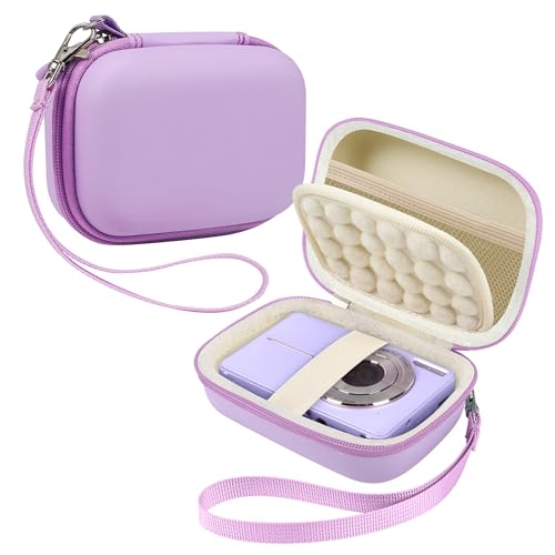 Leayjeen Digital Camera Case Compatible with FHD 1080P Digital Point and Shoot Camera with 16X Zoom Anti Shake, Compact Digital Camera Case for Boys Girls Kids-Purple(Case Only)