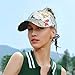 Sport Sun Visor Hat Ice Skates Patterns Fashion Empty Top Cap for Golf Black